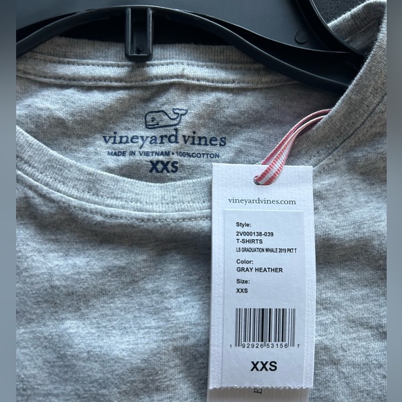 Vineyard Vines XXS NWT Class of 2019 Long Sleeve Shirt - Picture 3 of 5
